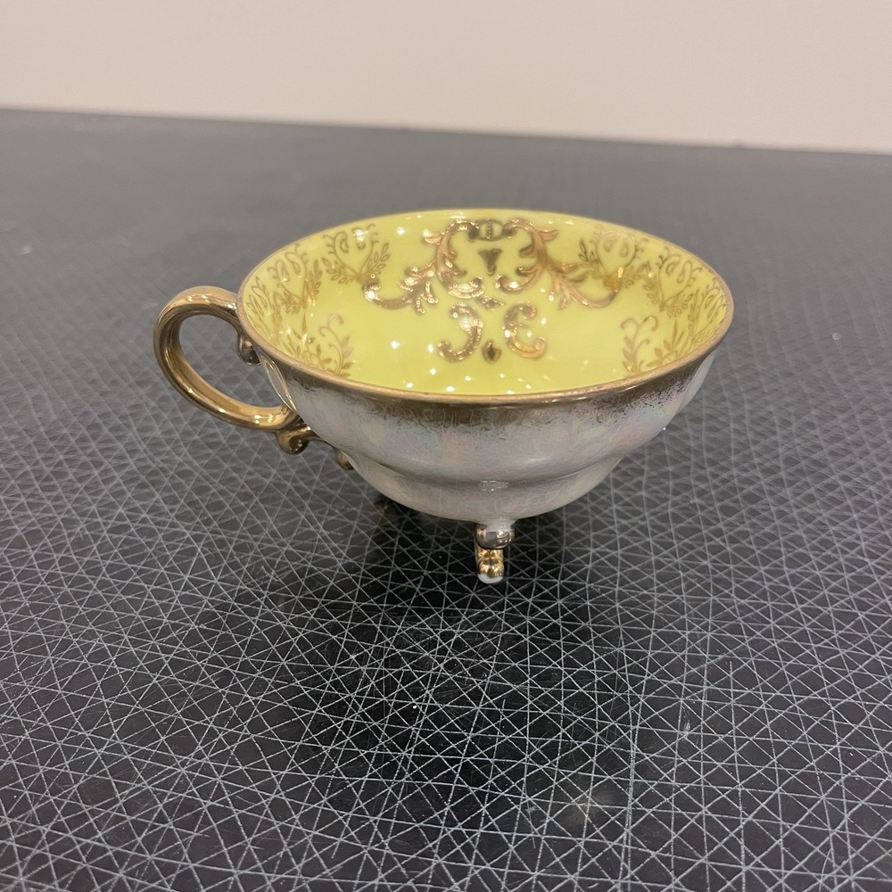 Vintage Royal Sealy? Gold & Yellow 3 Footed Cup Lustre, No Saucer